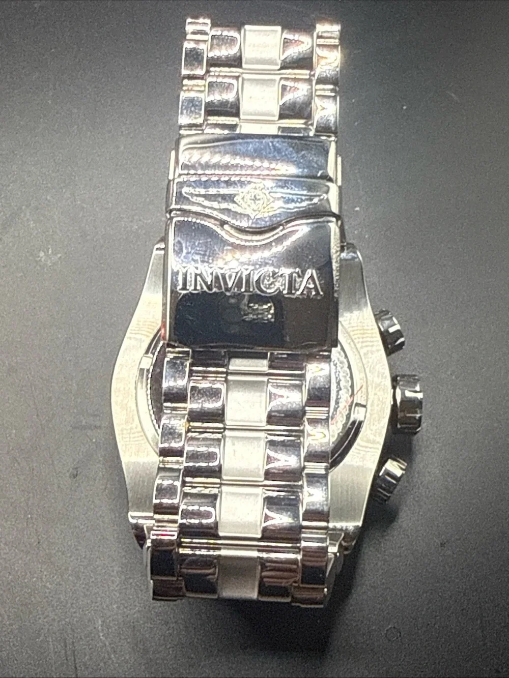 Invicta Bolt chronograph watch signature rope cable wire